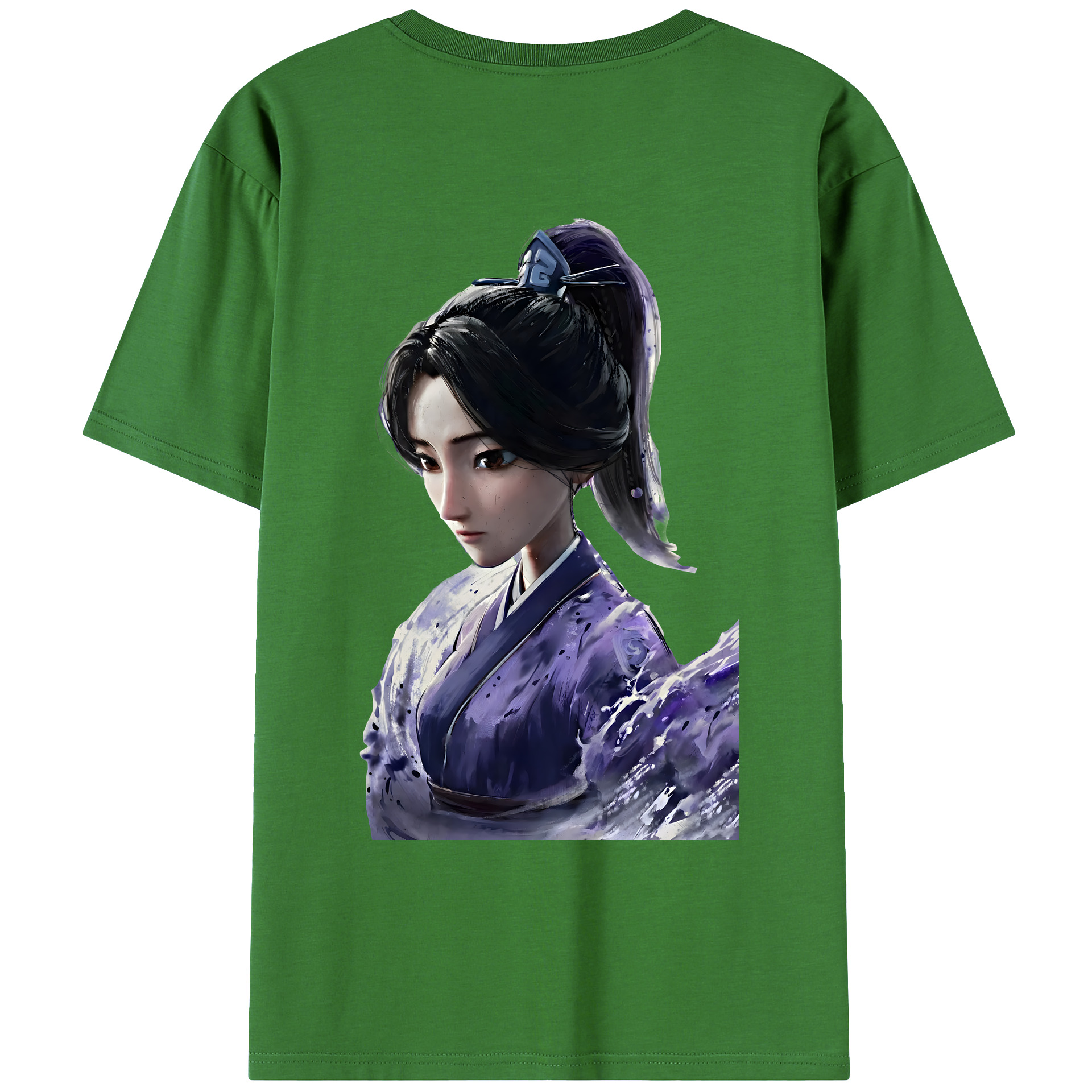（画像用） Ne Zha 2 ナタ 魔童の大暴れ レディース半袖Tシャツ(バックプリント)